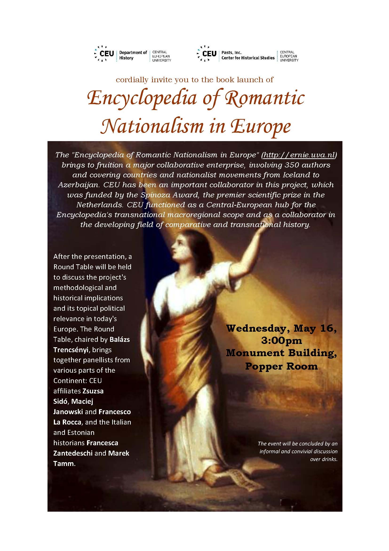 Romantic Nationalism booklaunch poster